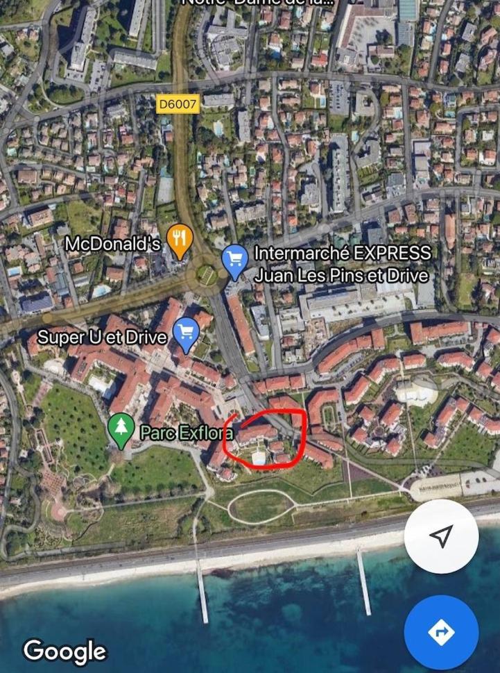 Vue Mer Juan Les Pins Αντίμπ Εξωτερικό φωτογραφία